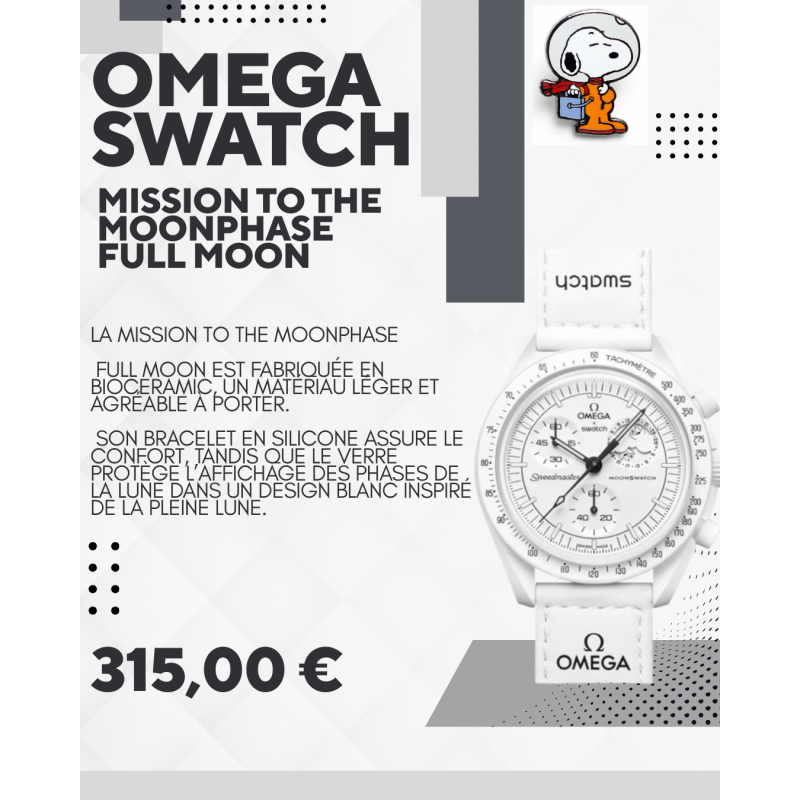 Oméga Swatch- Mission to the moon phase - Full moon